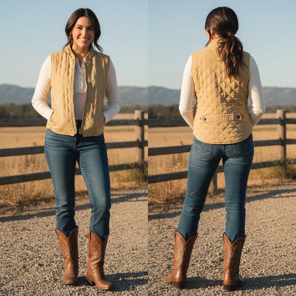Mountain Horse Jackets & Blazers - 1485 - Mountain Horse Mustard quilted short jacket - Medium
